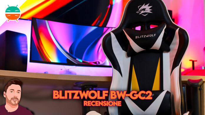 Recensione-blitzwolf-BW-GC2-sedia-gaming-poltrona-migliore-economica-prezzo-caratteristiche-italia-cuscini-cuscino-lombare-cervicale-regolabile-smart-working-ufficio-coupon-sconto-copertina