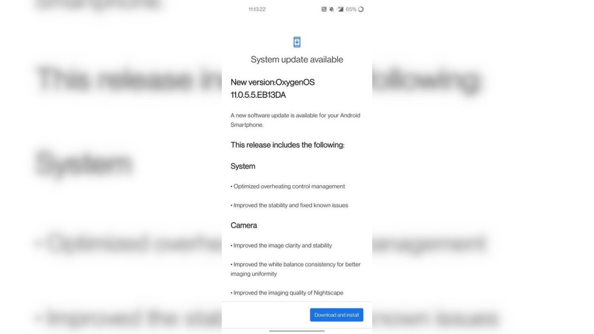 OnePlus Nord CE oxygenos 11.0.5.5 download