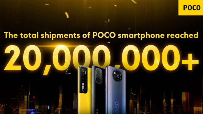 poco 20 milioni smartphone venduti