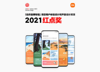 xiaomi red dot awards 2021