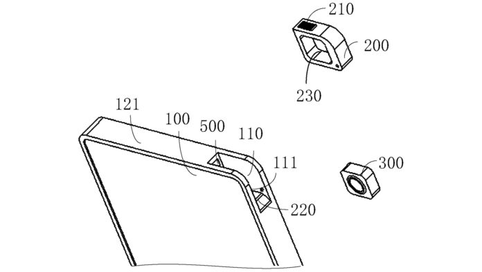 vivo brevetto fotocamera sotto display rimovibile