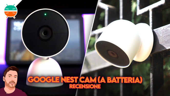 Recensione-Google-Nest-Cam-Batteria-2021-qualità-funzioni-AI-artificiale-autonomia-app-prestazioni-prezzo-coupon-sconto-italia-copertina