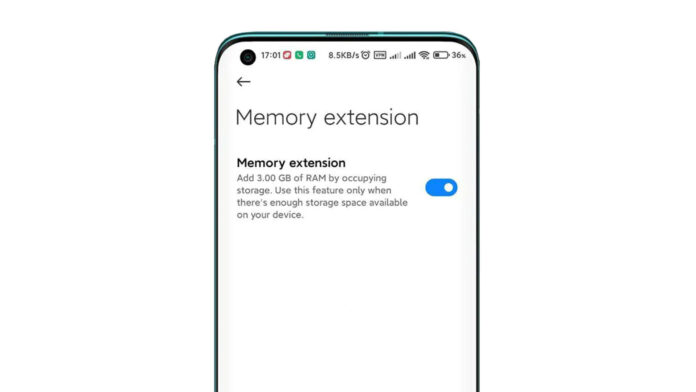 xiaomi memory extension