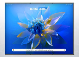 huawei brevetto smartphone pieghevole tri-fold