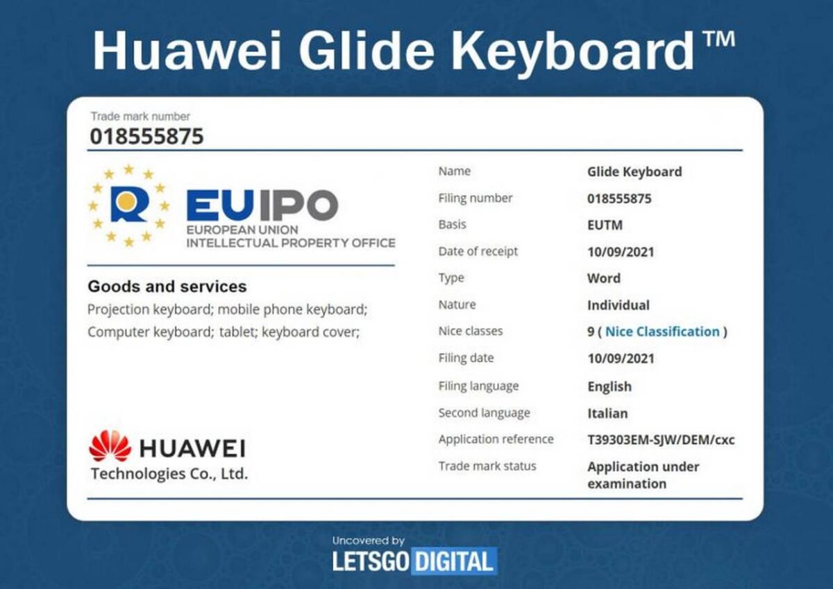 huawei glide keyboard