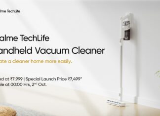 realme techlife handheld vacuum cleaner aspirapolvere senza fili specifiche prezzo uscita 30/09