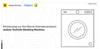 realme techlife washing machine 8/7.5 kg lavatrice 01/10
