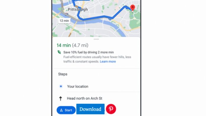 google maps voli riduzione emissione carbonio eco sostenibilità