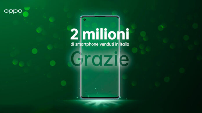 oppo 2 milioni smartphone venduti italia