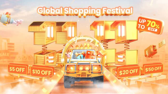 geekbuying singles day 11.11 global shopping festival 2021 offerte coupon