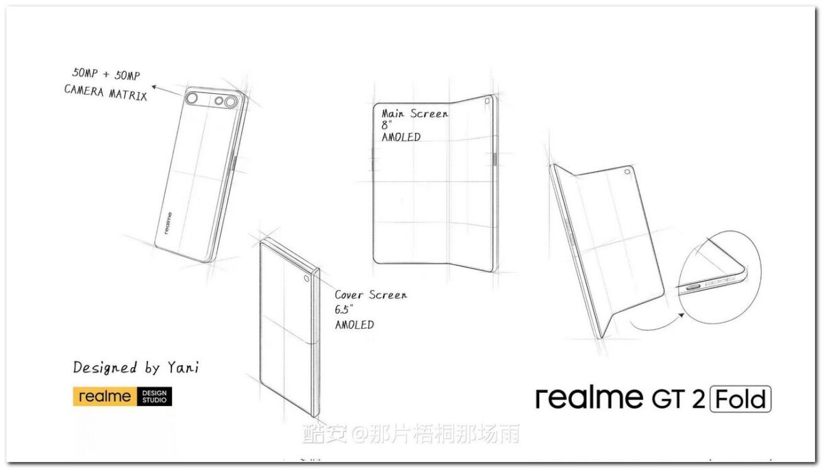 realme gt 2 fold smartphone pieghevole