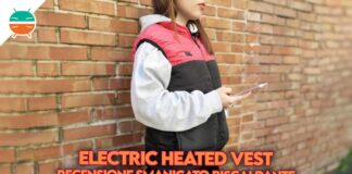 recensione electric heated vest giubbotto smanicato riscaldante donna copertina