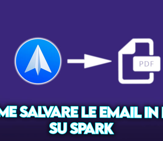come salvare email pdf spark android ios macos