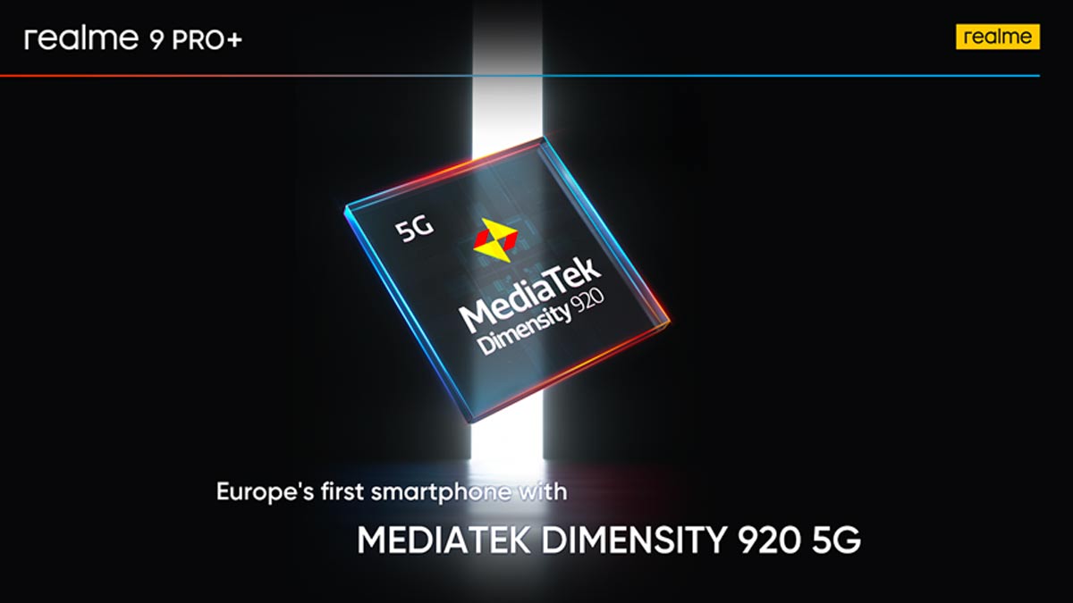 realme 9 pro+ europa debutto 5G mediatek dimensity 920 2