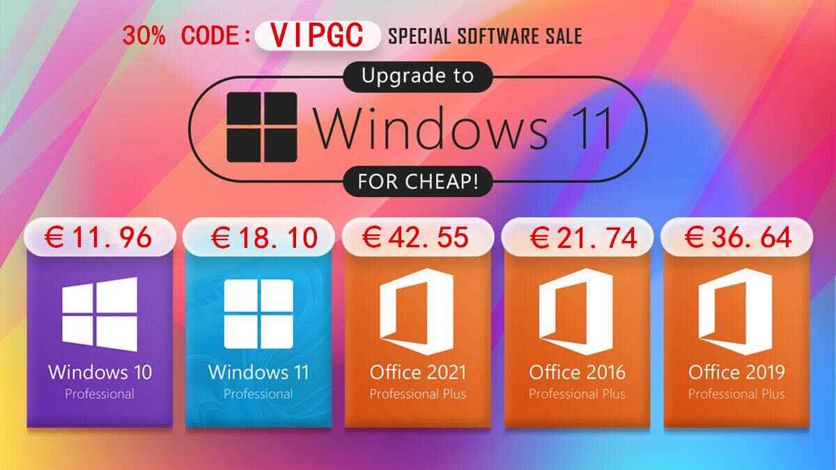 windows 10 office licenze lifetime offerte sconto vipkeysale gennaio 2022