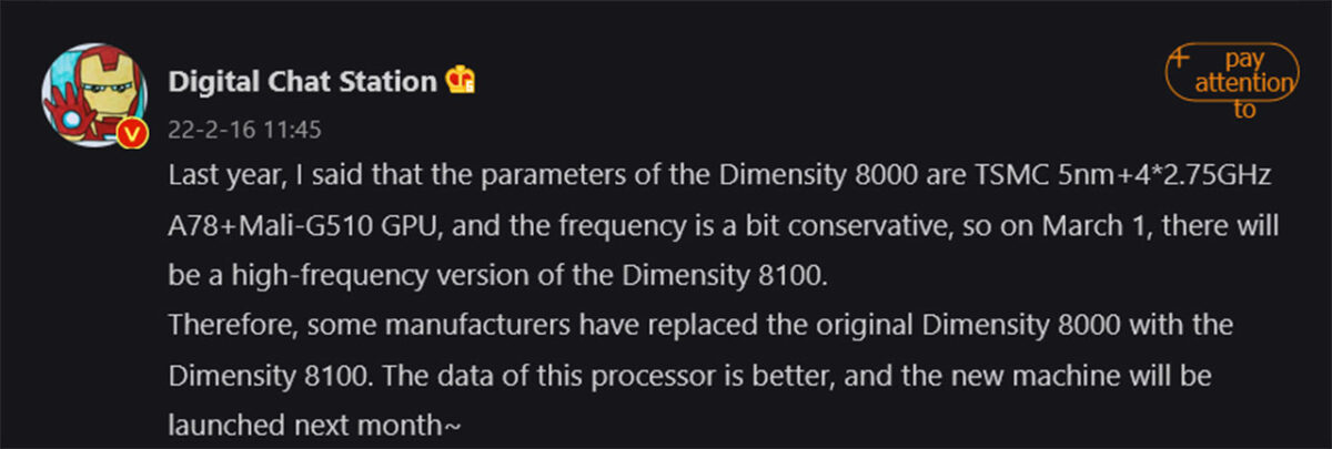 mediatek dimensity 8100