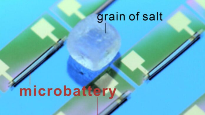microbatteria microteconologia prototipo futuro tecnologia utilizzo