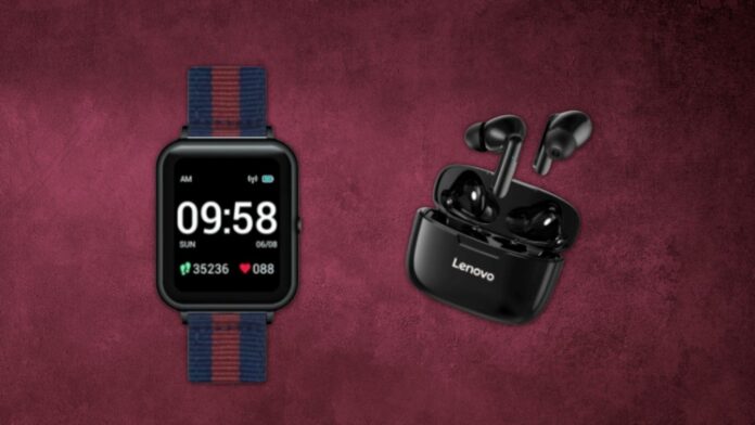 bundle lenovo s2 xt90 smartwatch cuffie tws offerta