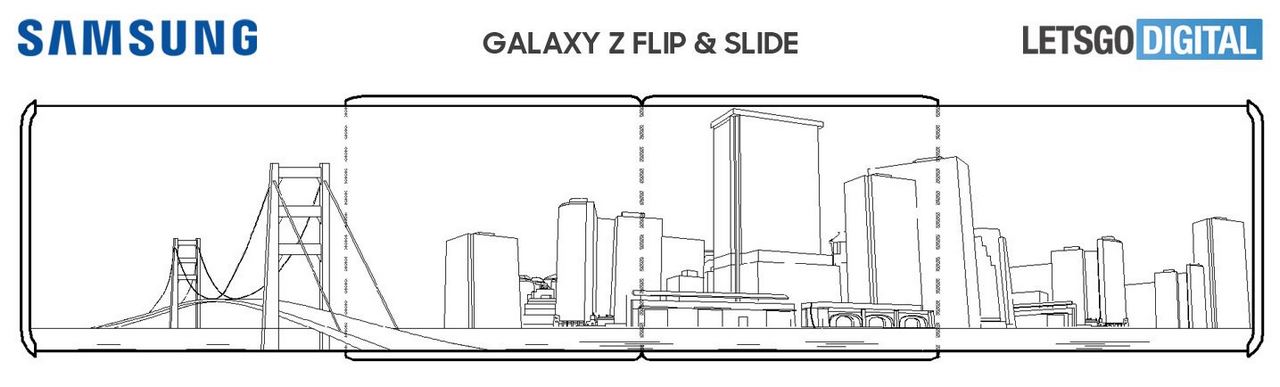 samsung galaxy z flip and slide smartphone foldable espandibile leak