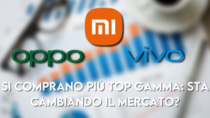 vendite smartphone top gamma 2021 crescita xiaomi oppo vivo