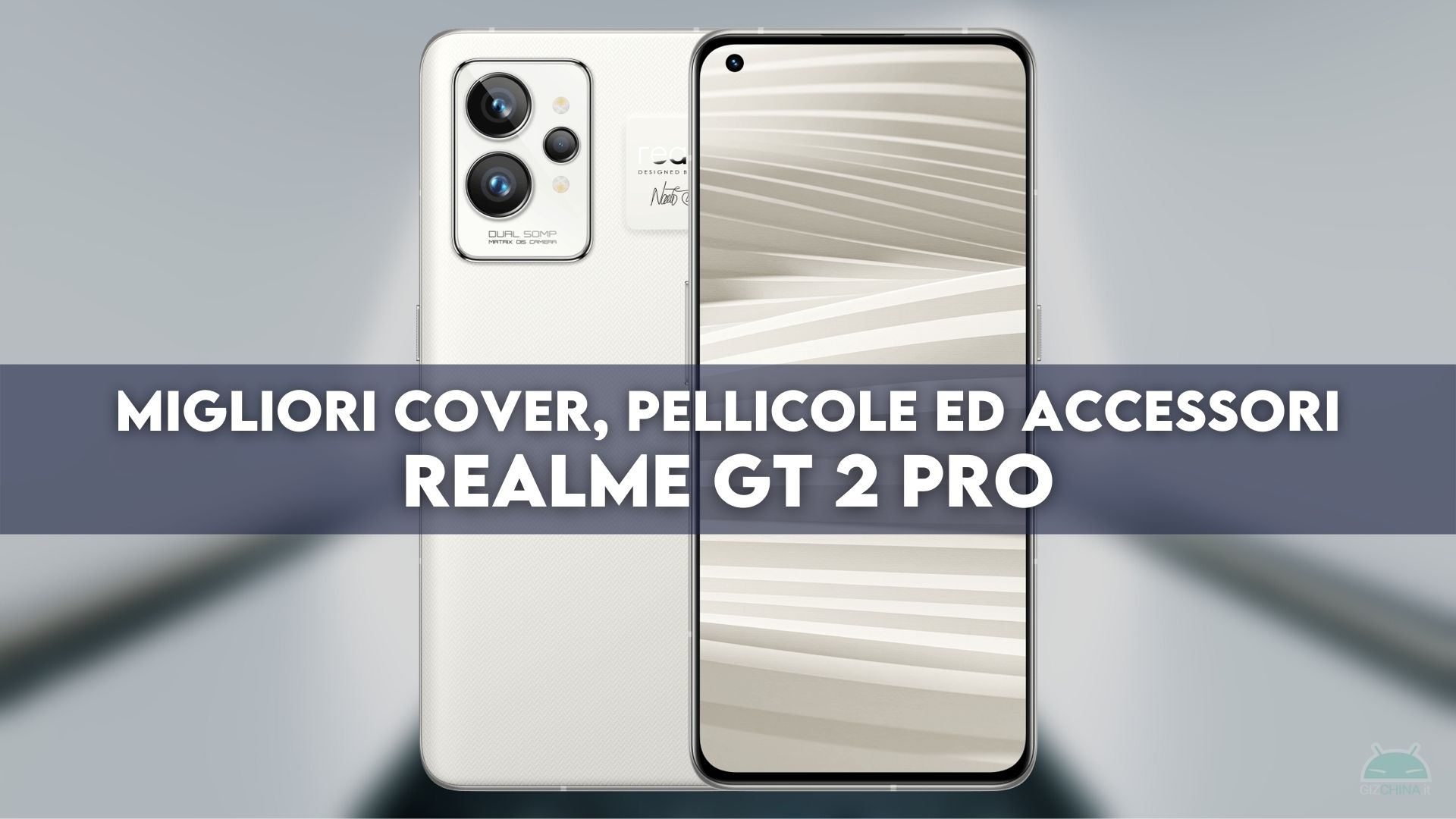 Funda TPU gris Realme GT2 Pro, RMX3301