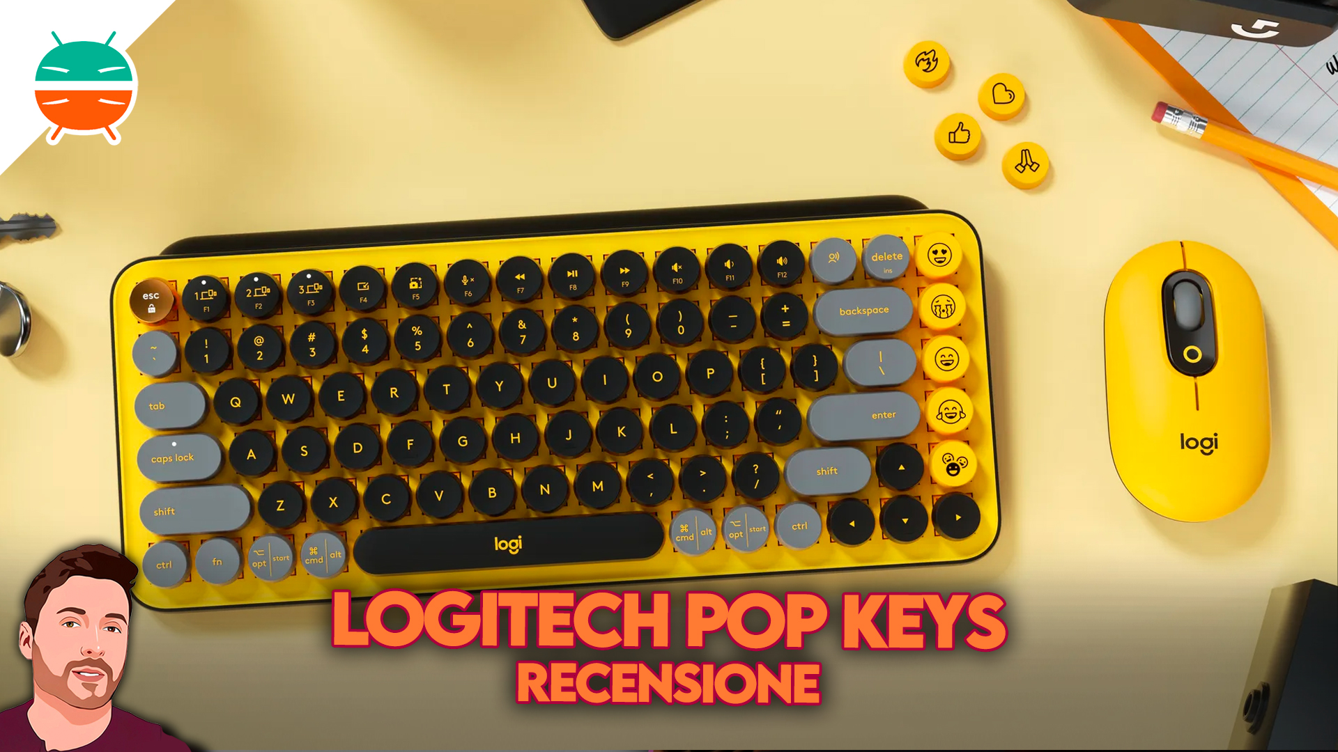Logitech POP Keys – Teclado Compacto, Mecánico, Inalámbrico