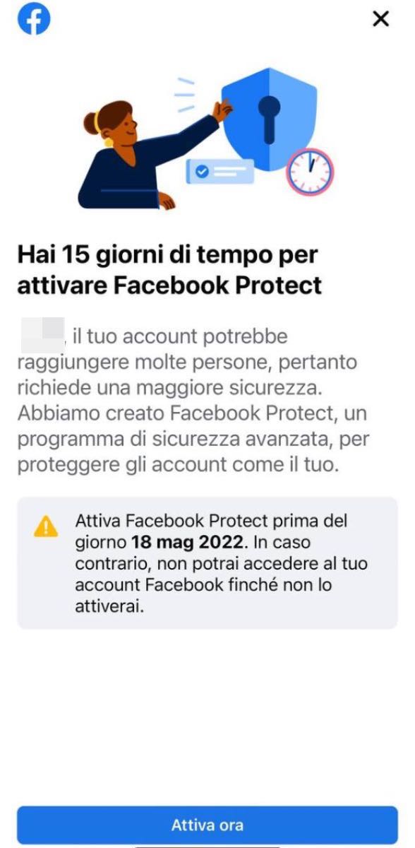 facebook protect che cos'è come si attiva 2/1