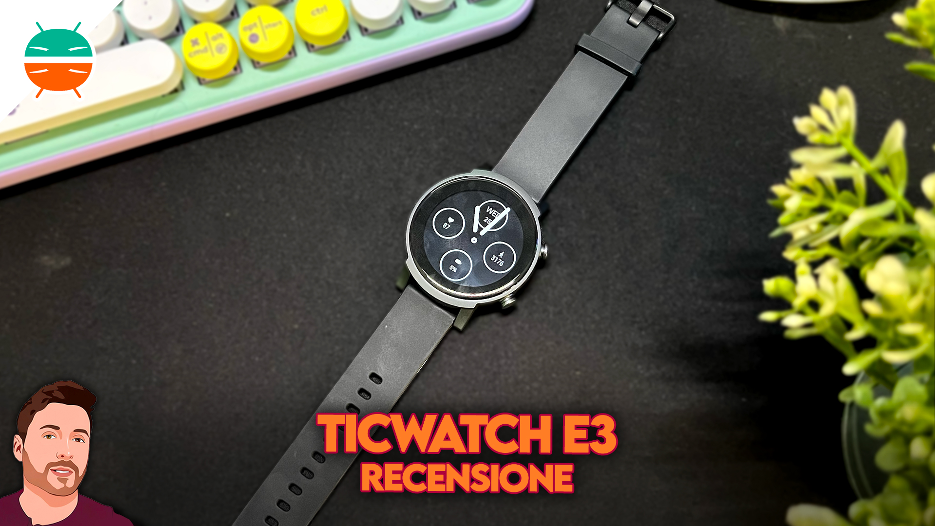 Visita lo Store di TicwatchTicwatch E3 Smartwatch Smart Watch da uomo Wear OS Qualcomm Snapdragon Wear 4100 Platform e sistema a doppio processore Mobvoi Google Pay GPS Cardiofrequenzimetro 
