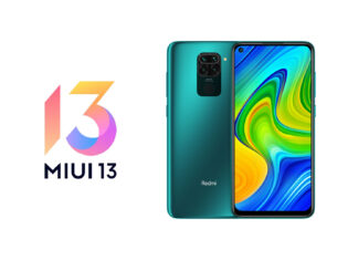 redmi note 9 miui 13 android 12