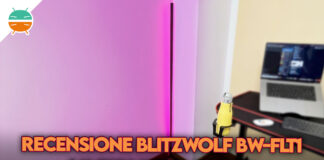 recensione blitzwolf bw-flt1 lampada led rgb angolo