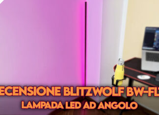 recensione blitzwolf bw-flt1 lampada led rgb angolo