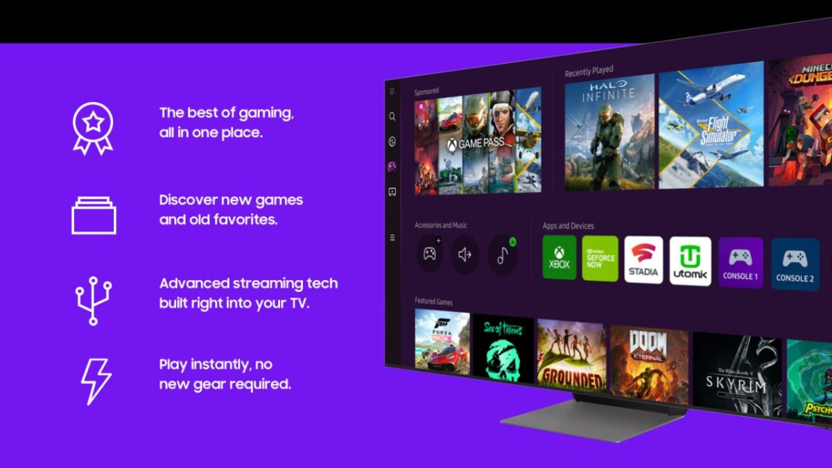 Samsung Gaming Hub supporto Xbox Game Pass giochi