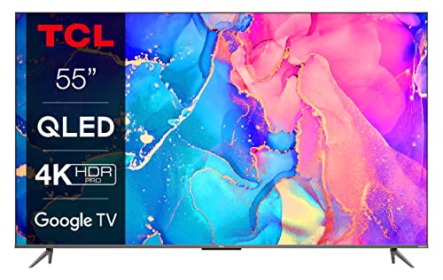 TCL 55C639 TV 55” QLED, 4K Ultra HD HDR, Google TV, Dolby Vision e Atmos