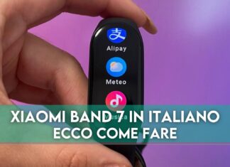 Xiaomi Band 7 italiano lingua come fare