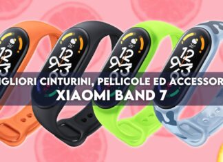 xiaomi band 7 cinturini pellicole cover accessori