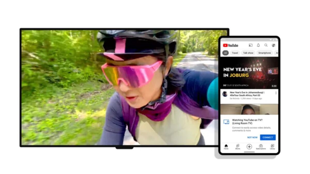 YouTube aggiornamento nuova funzionalità Connect per collegare smartphone alla TV