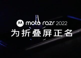 moto razr 2022 smartphone pieghevole display