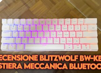 recensione blitzwolf bw-kb0 tastiera meccanica bluetooth