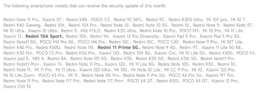 Redmi 11 Prime 5G caratteristiche specifiche tecniche leak
