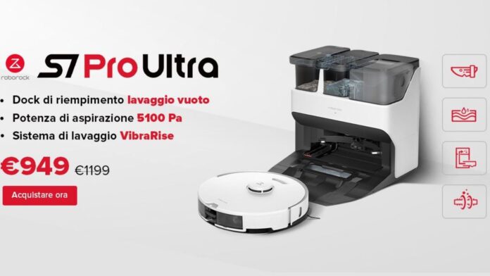 Roborock S7 Pro Ultra vacuum cleaner offerta luglio