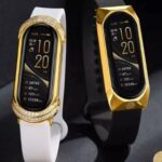 Xiaomi Band 6 gold collection fitness band di lusso in oro e diamanti