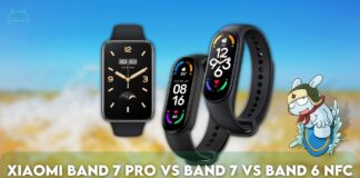 Xiaomi Band 7 Pro vs Band 7 vs Band 6 NFC