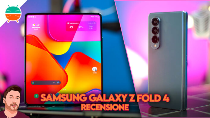 Recensione-Samsung-Galaxy-Z-Fold-4-pieghevole-foldable-prestazioni-display-piega-hardware-scheda-fotocamera-prezzo-promozioni-sconto-italia-copertina