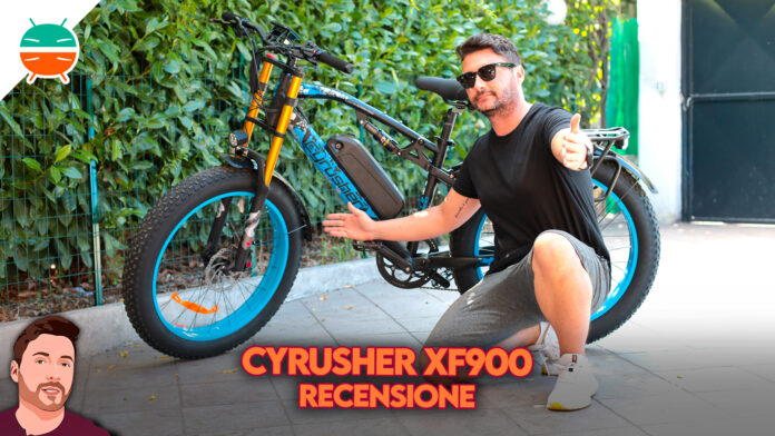 Recensione Curysher XF900 mountain bike fat 700w potenza salite ammortizzatori prezzo sconto economica italia