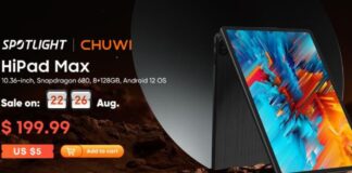 Chuwi HiPad Max tablet Android offerta agosto