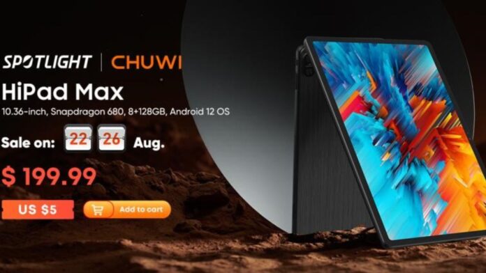 Chuwi HiPad Max tablet Android offerta agosto