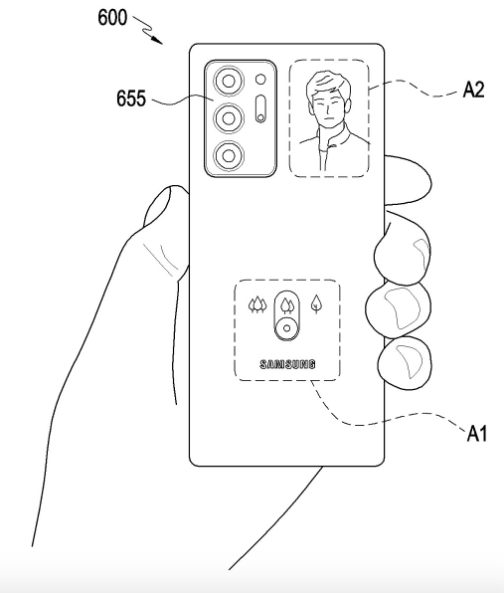 Samsung brevetto smartphone display trasparente leak