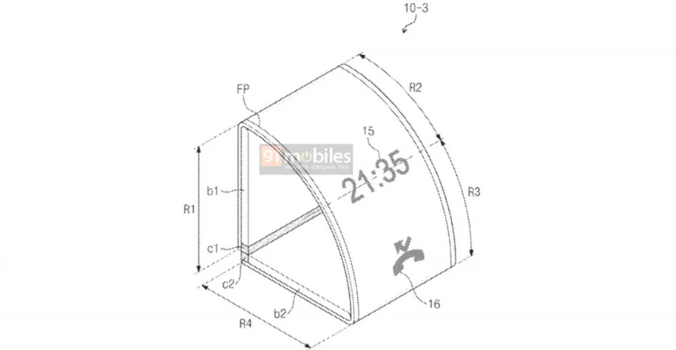 Samsung display flessibile pieghevole da polso brevetto leak