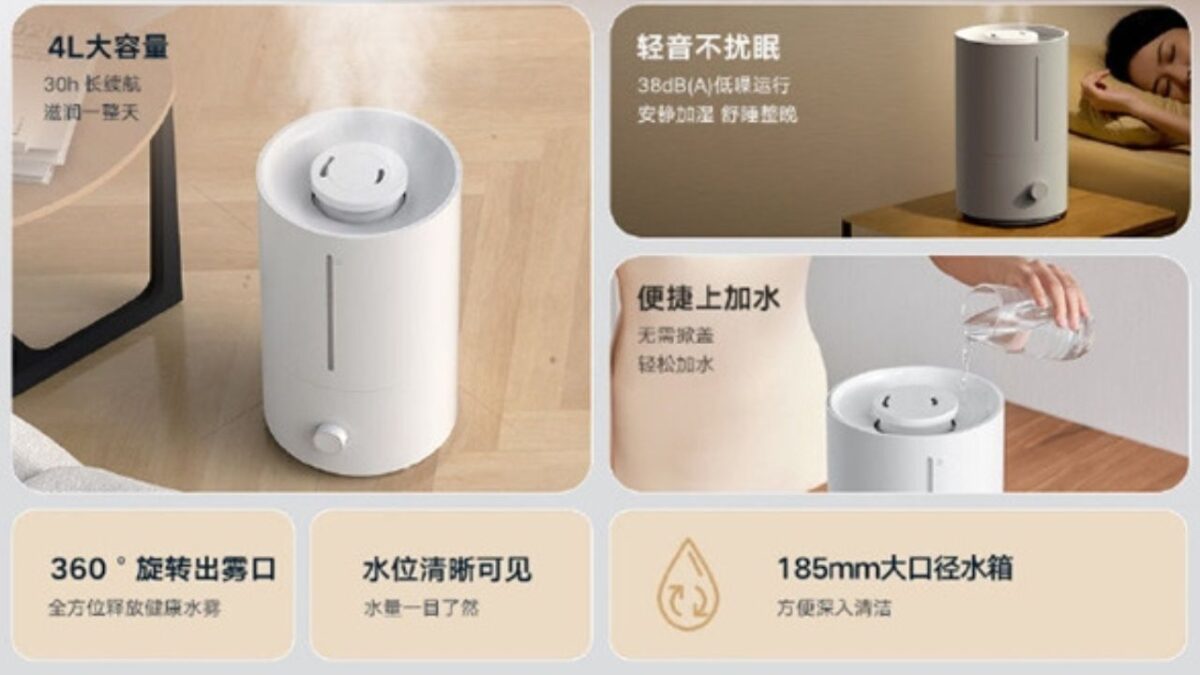 Xiaomi Mijia Humidifier 2 ufficiale caratteristiche specifiche tecniche uscita prezzo