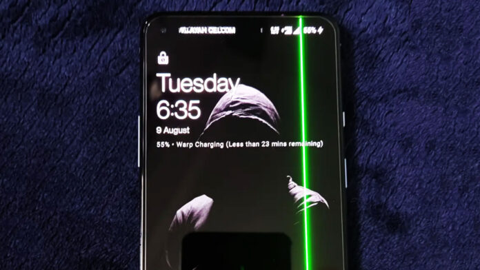 oneplus oxygenos 12 display riga verde